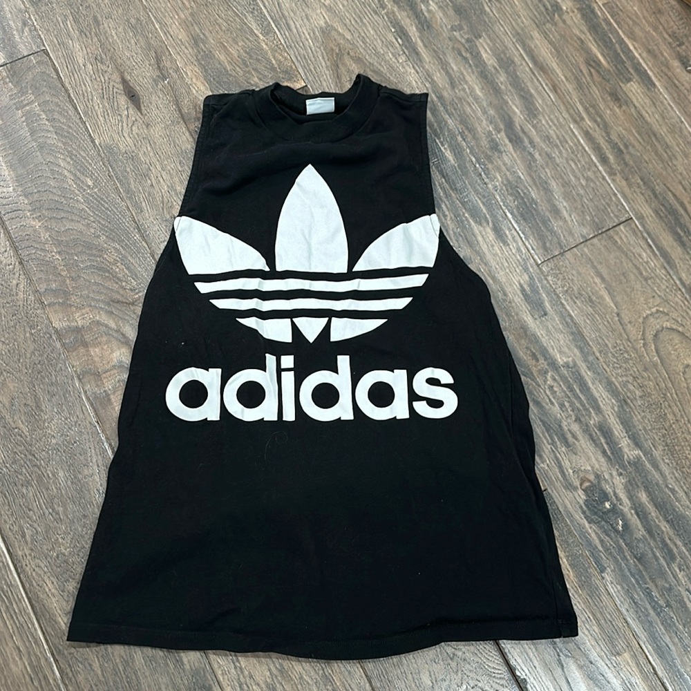 adidas // trefoil open muscle tank